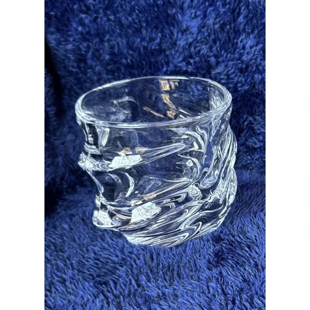 Iceberg Glacier Whiskey Tumbler Heavy Oval‎ 10oz Griper Glass For Spirits Storm